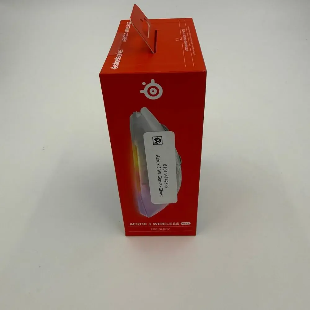 SteelSeries Aerox 3 4K Wireless Gen 2 Ghost - Super-Light 68g Gaming Mouse